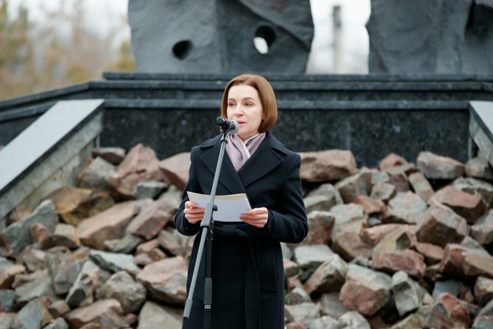 Maia Sandu a participat la Mitingul de comemorare a Victimelor Holocaustului